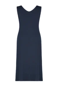 Trendyol Curve Navy Blue Ribbed A-line Midi Knitting Dress - Image 7