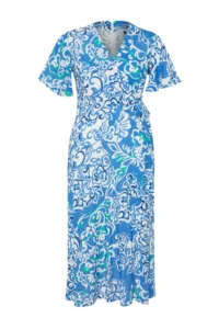 Trendyol Curve Multicolored Patterned A-Kesim/Life Weaving Dress - Image 8