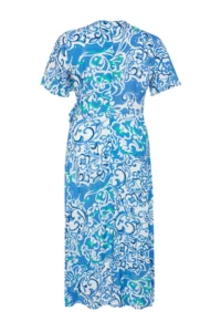 Trendyol Curve Multicolored Patterned A-Kesim/Life Weaving Dress - Image 9