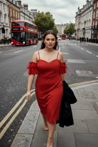 Trendyol Curve Rejection Body Sitting Rose with accessories Weaving Lined Evening Gown/Gece/Graduation Dress