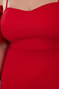 Trendyol Curve Rejection Body Sitting Rose with accessories Weaving Lined Evening Gown/Gece/Graduation Dress - Image 5