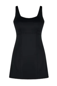 Trendyol Curve Black Square Neck Etekli Plus Size Swimsuit - Image 7