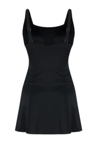 Trendyol Curve Black Square Neck Etekli Plus Size Swimsuit - Image 8