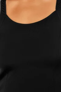 Trendyol Curve Black Cowl Neck Tankini Plus Size Swimsuit - Image 4