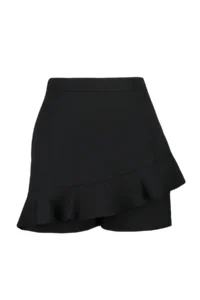 Trendyol Curve Black High Waist Wide Leg Shorts-Skirt - Image 7