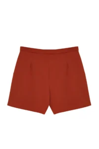 Trendyol Curve Brown High Waist Wide Leg Shorts-Skirt - Image 7