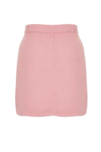 Trendyol Curve Pink buttoned Mini denim Skirt - Image 8