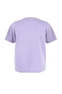 Trendyol Curve Purple Heart Accessory Detailed Oversized/Bol Cut 100% Cotton Knitting T-Shirt - Image 6