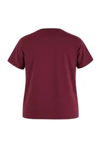 Trendyol Curve Burgundy embroidery Detailed Basic 100% Cotton Knitting T-Shirt - Image 3
