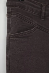 Trendyol Curve Brown High Waist comfort Stitching Detailed flared leg Flare Fit jeans - Image 6