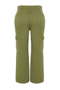 Trendyol Curve Khaki Cargo with pocket Wide Cut jeans - Image 8