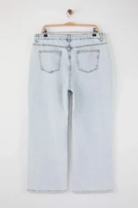 Trendyol Curve Buz Mavisi High Waist Wide Leg denim plus size jeans - Image 7