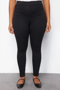 Trendyol Curve Black Leggings Look Extra Flexible Plus Size skinny jeans - Image 8