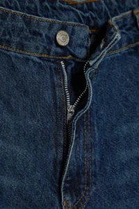 Trendyol Curve Dark Blue High Waist Faded Effect Vintage Washed Wide Leg Plus Size Wide Leg jeans - Image 7
