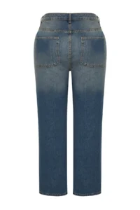Trendyol Curve Mavi High Waist Wide Leg Plus Size Wide Leg jeans - Image 7