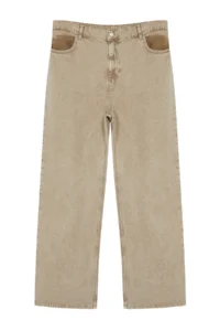 Trendyol Curve Beige High Waist Wide Leg plus size jeans - Image 6