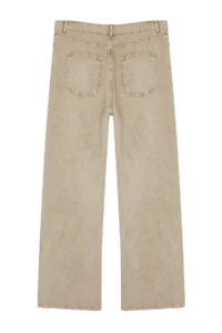 Trendyol Curve Beige High Waist Wide Leg plus size jeans - Image 7