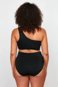 Trendyol Curve Black High Waist Plus Size Bikini Bottom - Image 7