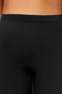 Trendyol Curve Black High Waist Fitted Mini Shorts Knitting Plus Size Bikini Bottom - Image 5