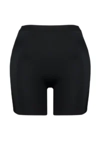 Trendyol Curve Black High Waist Fitted Mini Shorts Knitting Plus Size Bikini Bottom - Image 7