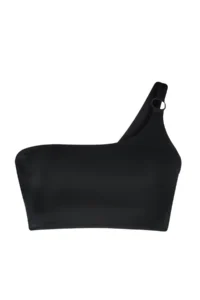 Trendyol Curve Black One Shoulder Plus Size Bikini Top - Image 7
