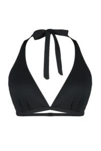 Trendyol Curve Black Deep V Boyundan Binding Detailed Bikini Top - Image 7