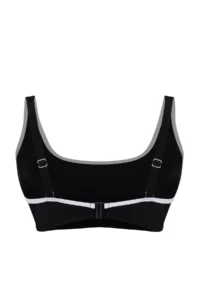 Trendyol Curve Black Contrast Piping Detailed Bralette Plus Size Bikini Top - Image 8
