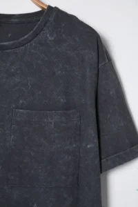Trendyol Curve Anthracite Crew Neck Washable Knitting Plus Size T-Shirt Dress - Image 7