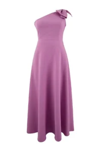 Trendyol Curve Pink Finike Weaving Plus Size Dress - Image 3