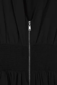 Trendyol Curve Black Sleeveless Zippered Weaving Plus Size Dress - Image 7