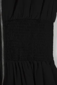 Trendyol Curve Black Sleeveless Zippered Weaving Plus Size Dress - Image 8