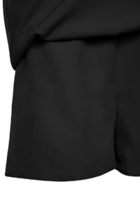 Trendyol Curve Black Square Neck Lining OF shorts Balloon Sleeve Weaving Plus Size Dress - Image 9