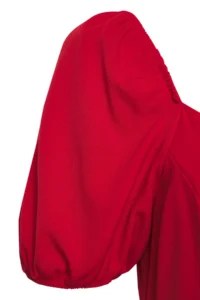 Trendyol Curve Rejection Square Neck Lining OF shorts Balloon Sleeve Weaving Plus Size Dress - Image 7