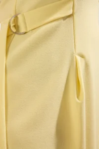 Trendyol Curve Light Yellow Belde Adjustable with accessories Midi Size Weaving Plus Size Dress - Image 4