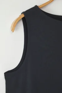 Trendyol Curve Anthracite Draped Comfortable Modal single jersey Knitting Plus Size Dress - Image 6