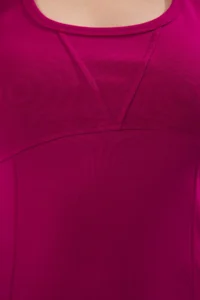 Trendyol Curve Plum Boat Neck A-line Camisole Knitting Plus Size Dress - Image 3