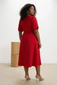 Trendyol Curve Rejection Finike Weaving Plus Size Dress - Image 2