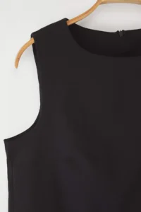 Trendyol Curve Black A-line Mini Weaving Plus Size Dress - Image 7