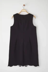 Trendyol Curve Black A-line Mini Weaving Plus Size Dress - Image 8