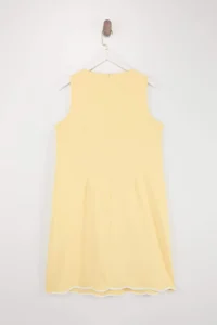 Trendyol Curve Yellow  A-line Mini Weaving Plus Size Dress - Image 3