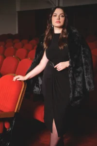 Trendyol Curve Black bodycon Midi Accessory Detailed Knitting Plus Size Dress