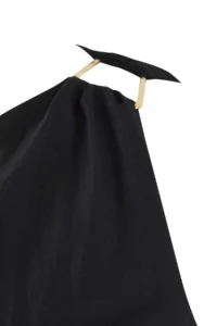 Trendyol Curve Black Asymmetric Yaka Maxi Weaving Plus Size Dress - Image 6