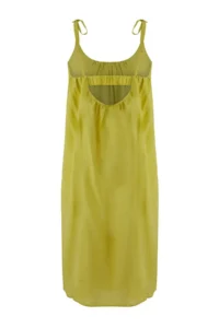 Trendyol Curve Fat Green Maxi bodycone crinkle Weaving Plus Size Dress - Image 4