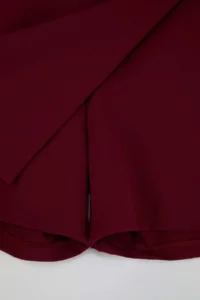 Trendyol Curve Burgundy with bow Plus Size Weaving Shorts Skirt - Image 3