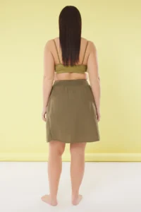 Trendyol Curve Green Binding Detailed beachwear Plus Size Skirt - Image 4