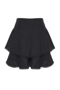 Trendyol Curve Black Weaving Plus Size Skirt - Image 6
