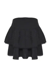 Trendyol Curve Black Weaving Plus Size Skirt - Image 8