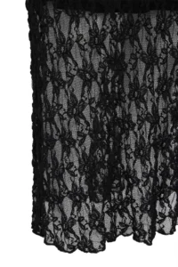 Trendyol Curve Black Lace A-line Mini Lined Plus Size Skirt - Image 8