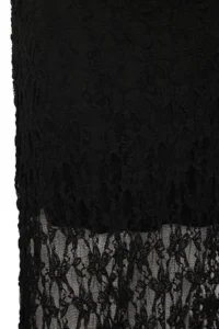 Trendyol Curve Black Lace A-line Mini Lined Plus Size Skirt - Image 9