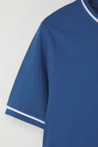 Trendyol Curve Indigo Crew Neck Biye Detailed Basic Plus Size T-Shirt - Image 7